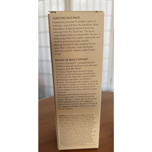 AHAVA Time to Clear Purifying Mud Facial Mask 3.4 fl.oz‎ NIB MSRP $35 - Picture 3 of 7